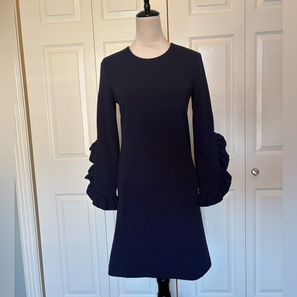 Hilary Radley for Katherine Barclay navy cocktail dress. Size XS
